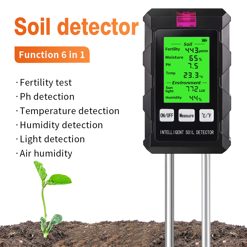Ph Meter Digital Water Tester - Cyfrowy tester gleby 6 w 1