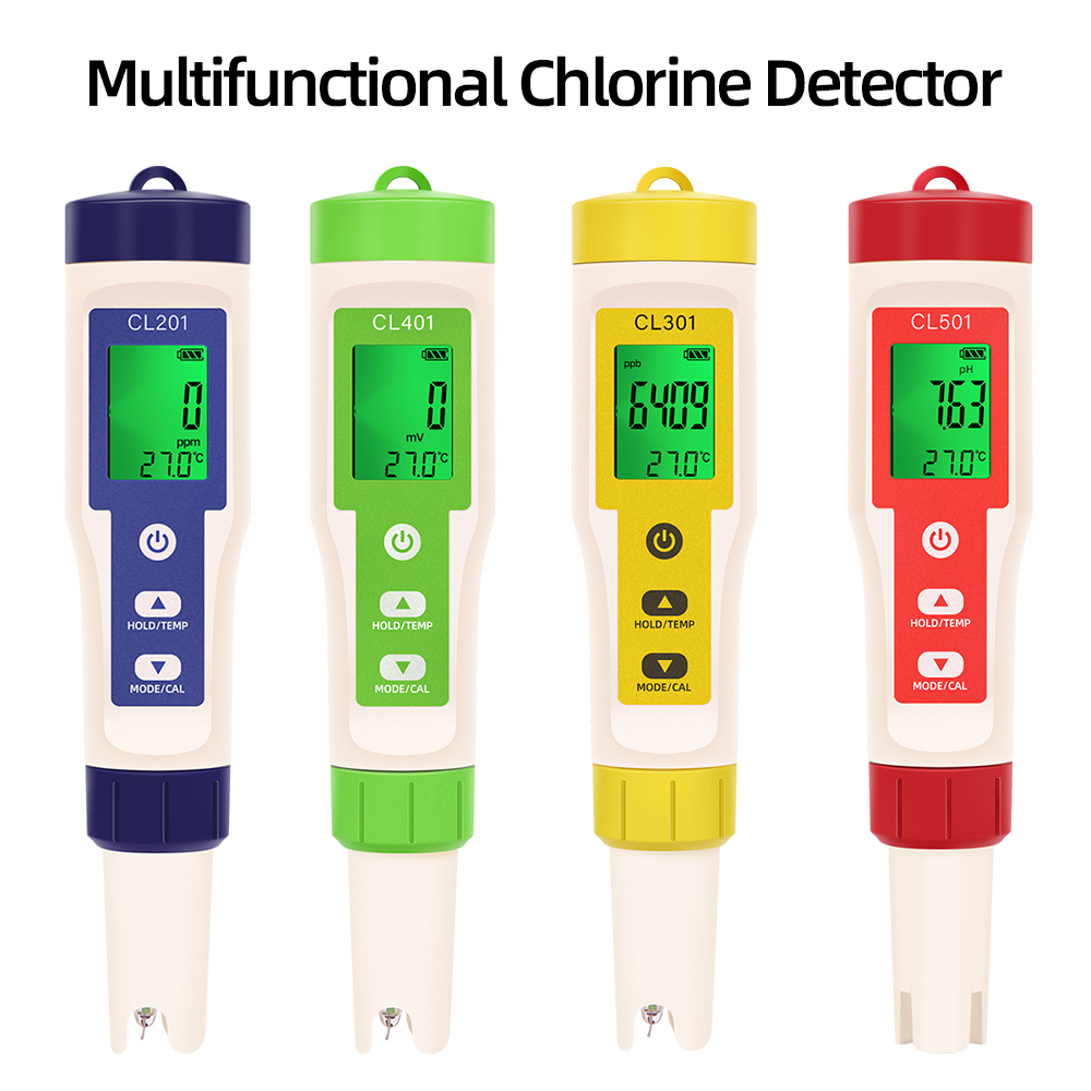 Ph Meter Digital Water Tester - PH/CL2/H2/ORP/miernik temperatury detektor chloru cyfrowy Tester
