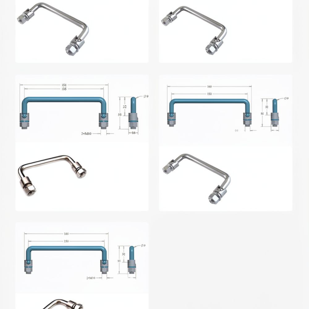 Industrial Tools - Uchwyt składany do montażu na płasko,